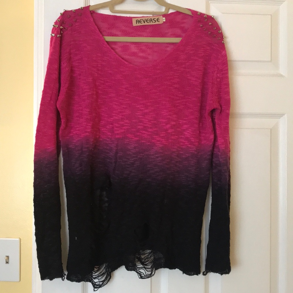 Reverse Dip Dye Sweater